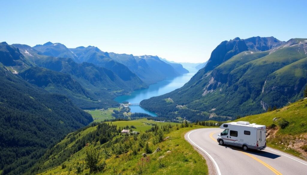 drogi w Norwegii dla kamperów