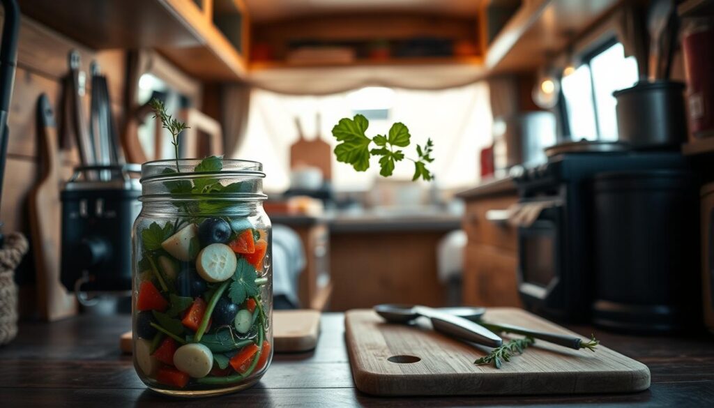 przygotowywanie potraw w słoikach