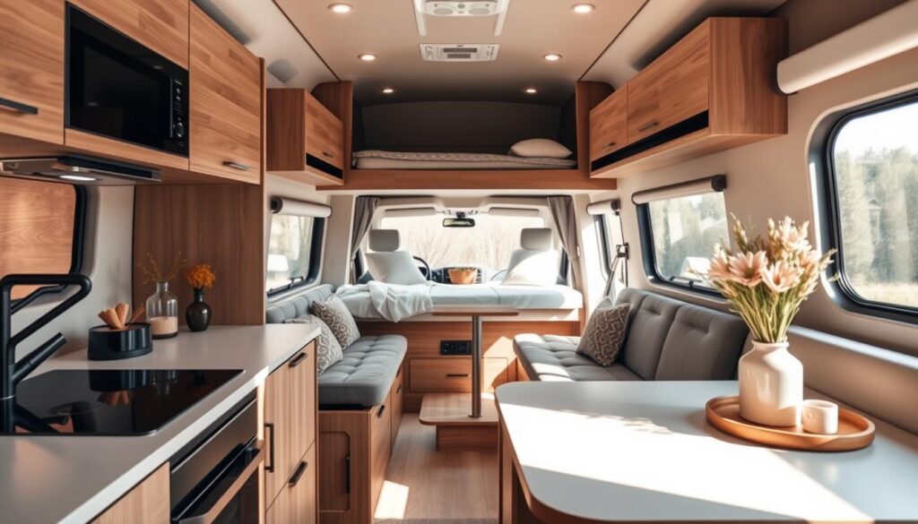 nowoczesne wyposażenie kampera