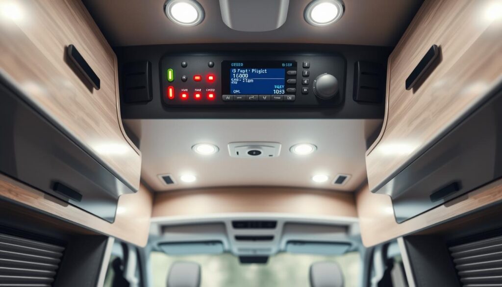 system bezpieczeństwa w kamperze